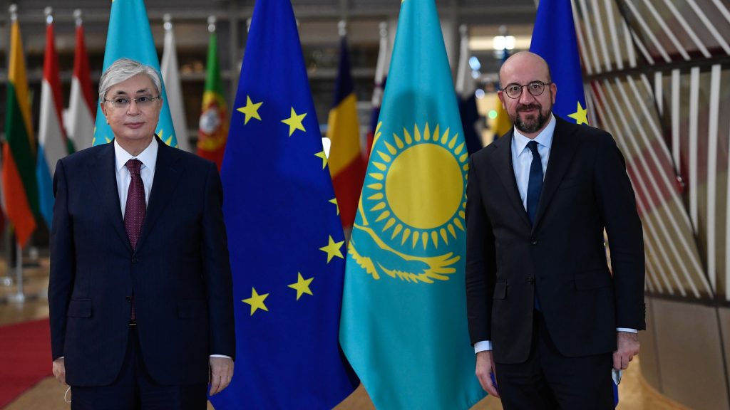 Tokayev and Michel 25 Nov 2021