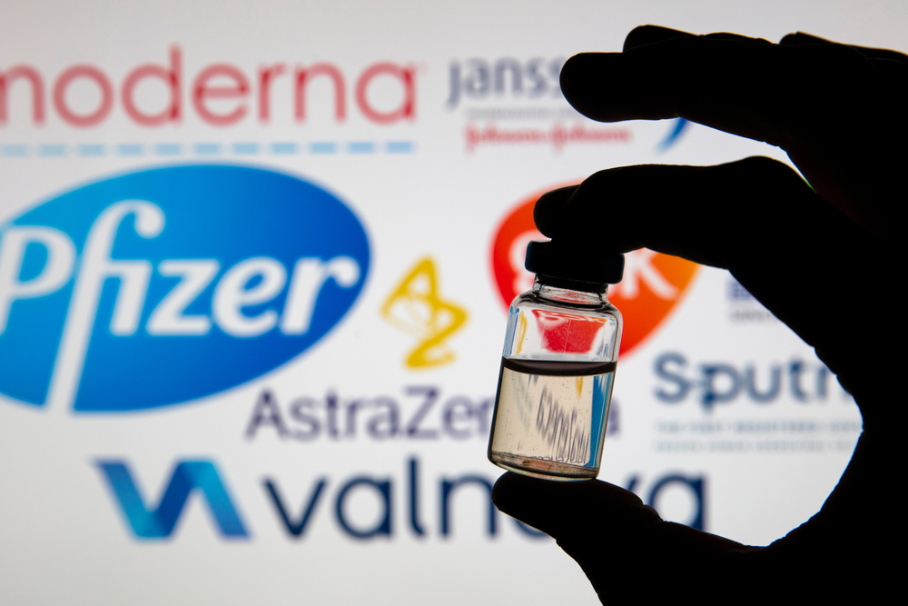 Oxford,,Uk,-,February,2020:,Vaccine,Dose,Bottle,Infront,Of