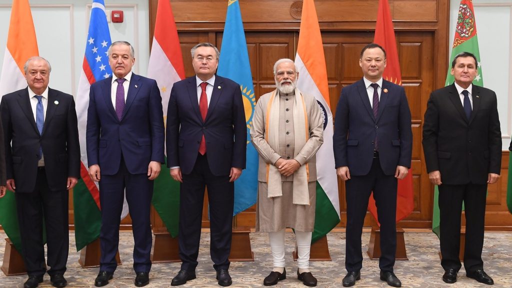 Modi and Central Asia ministers