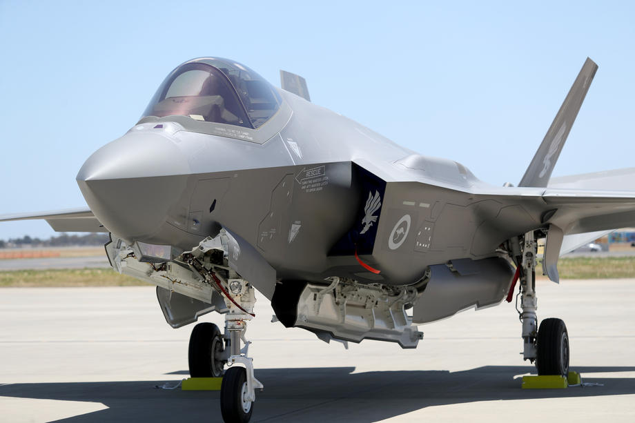 F-35A Lightning II lands in Adelaide ahead of Edinburgh Air Show