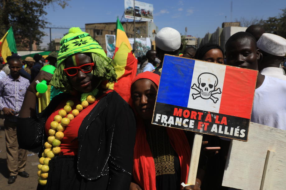 Protest against ECOWAS sanctions in Mali