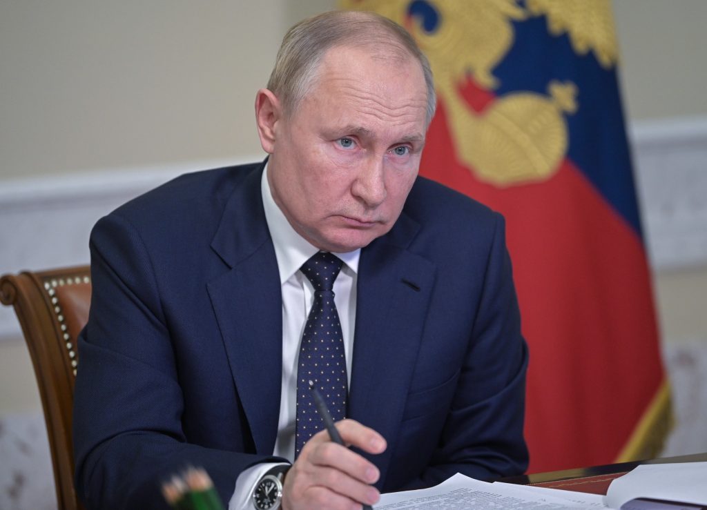Russian President Vladimir Putin in St. Petersburg