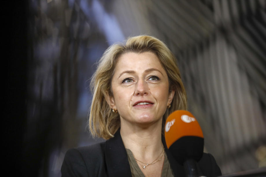 Activists protest ahead of the EU Environment ministers council