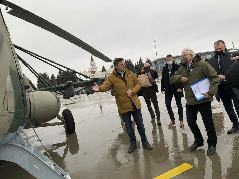 European Union foreign policy chief Josep Borrell visits Ukraine