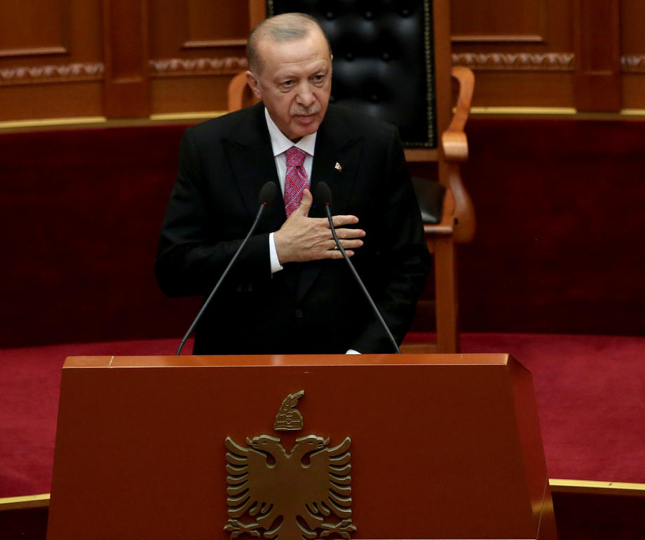 President of Turkey President Recep Tayyip Erdogan visits Albania