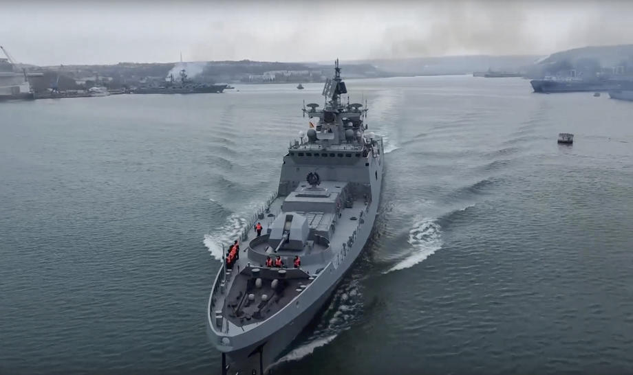 Russian navy drill in the Black Sea