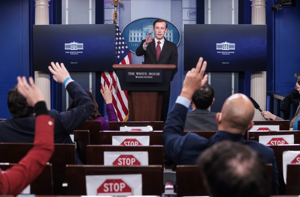 White House National Security Advisor Jake Sullivan at the Daily Press Briefing