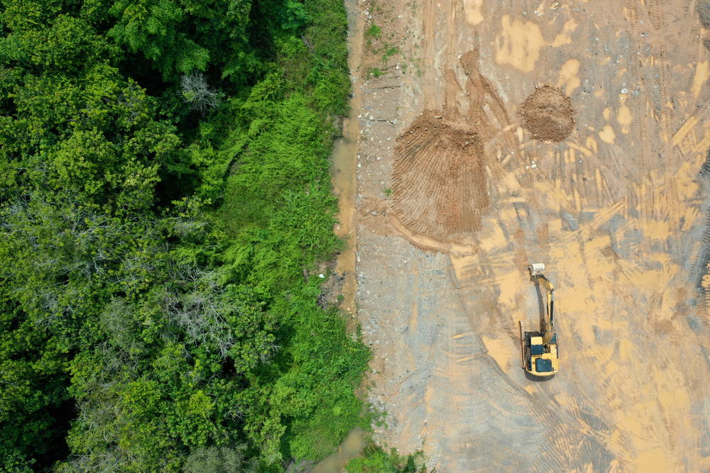 Deforestation,Of,Rainforest,For,Mining,,Industry,And,Agriculture.,Sumatra,,Indonesia