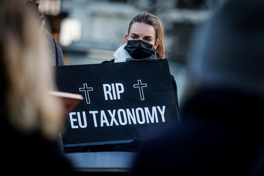 WWF protest in Brussels