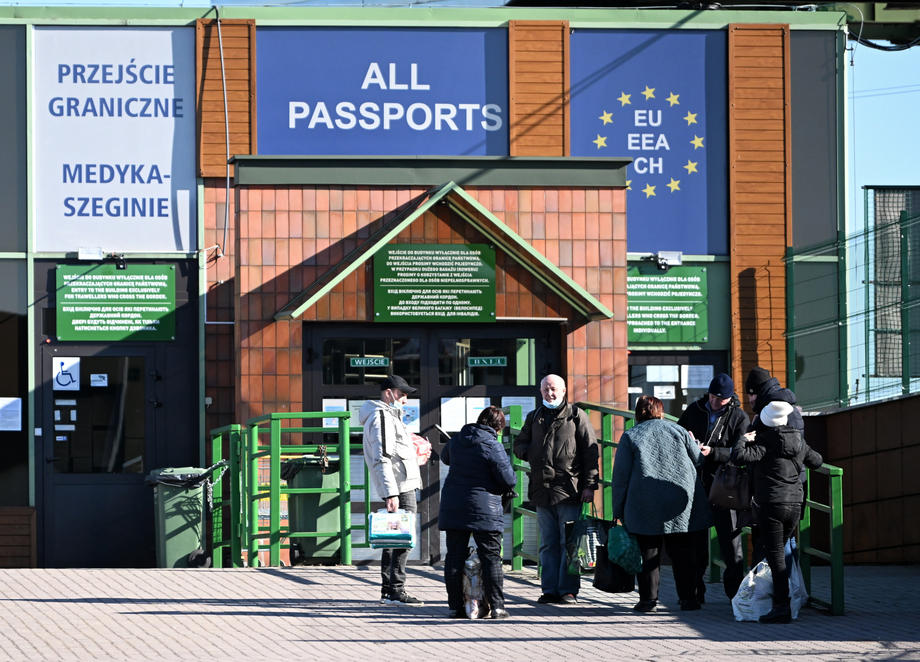 Border crossing in Medyka