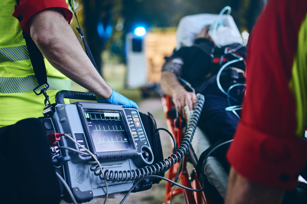 Team,Of,Emergency,Medical,Service,Rescuing,Old,Patient.,Selective,Focus