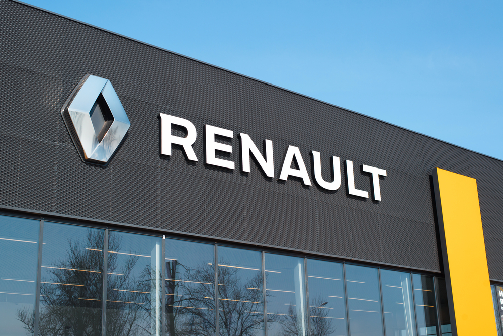 Car,Dealership,Of,The,French,Automobile,Corporation,Renault,,Outside.,Building