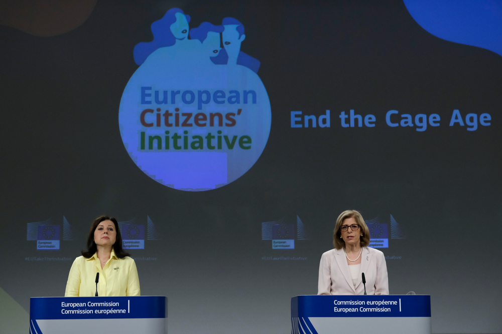 Press,Conference,By,Eu,Commissioners,Vera,Jourova,And,Stella,Kyriakides