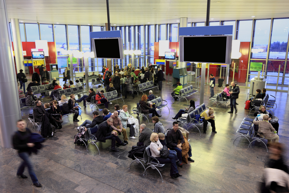 Moscow,-,December,29:,People,In,Waiting,Room,At,Airport