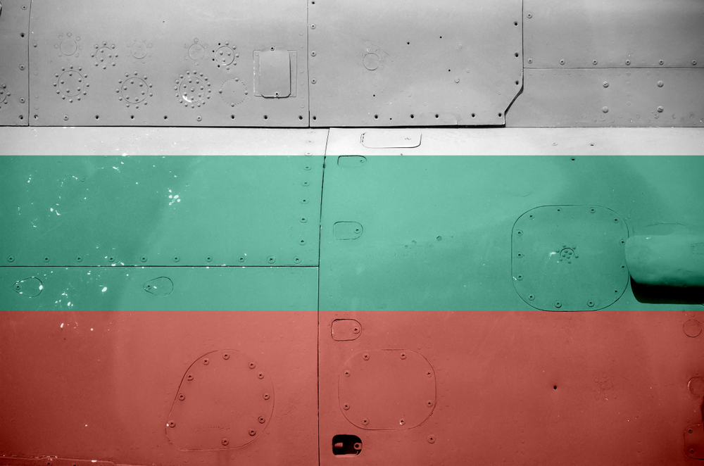 Bulgaria,Flag,Depicted,On,Side,Part,Of,Military,Armored,Helicopter