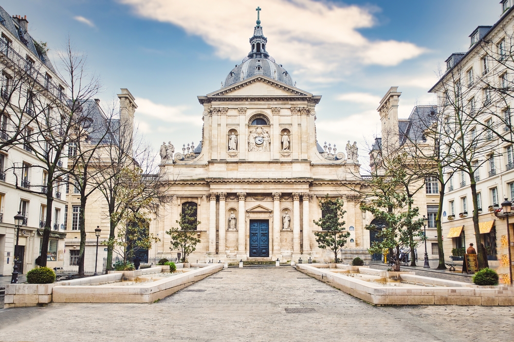 Education,In,Paris,,France.,Sorbonne,University,Building.