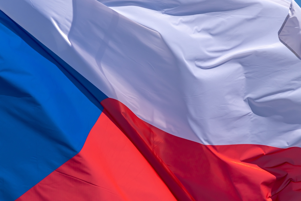 Part,Of,Czech,National,Flag,Waving,,Close-up.,Czech,Republic,,Cz