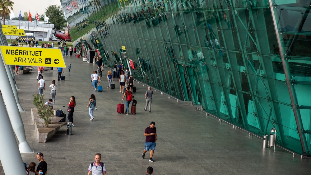 Tirana,albania-,September,28,,2021.:tirana,International,Airport,Nene,Tereza,,Also,Known