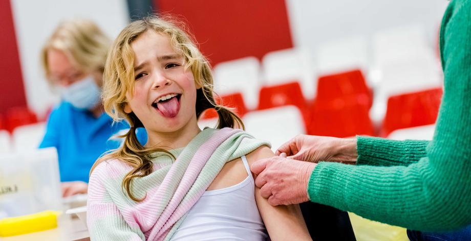 Children receive HPV vaccine