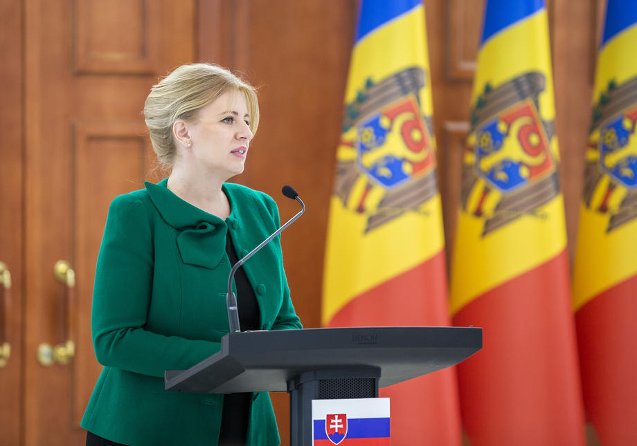 Slovak President Zuzana Caputova visits Moldova