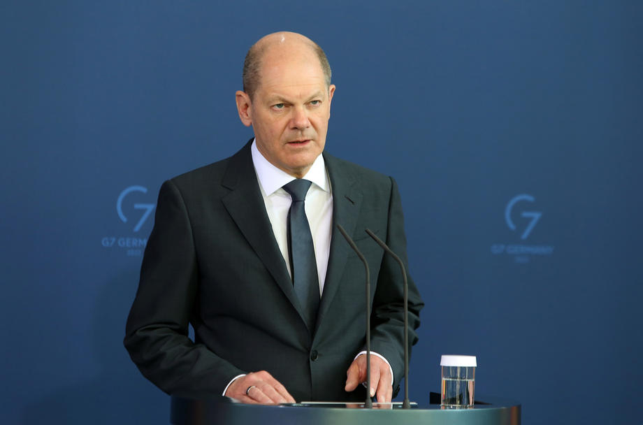 Germany Chancellor Scholz speaks about an alleged massacre of Ukrainian civilians in the town of Bucha