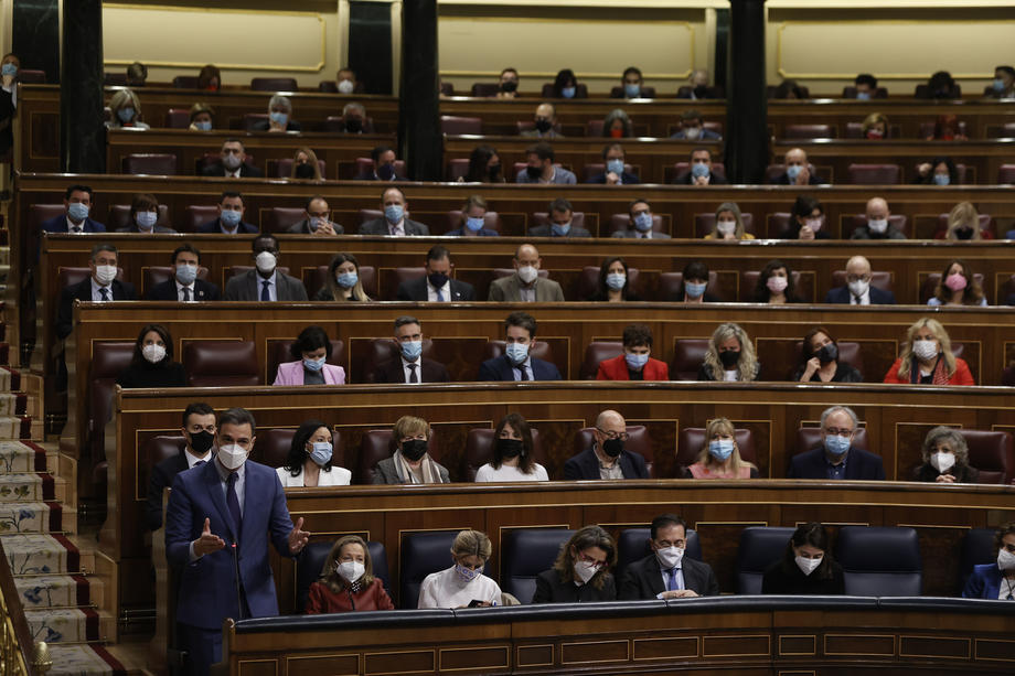Government control session held at the Lower Chamber of Spanish Parliament