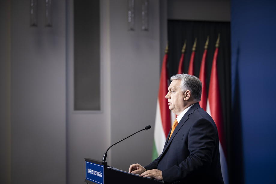 Hungarian Prime Minister Viktor Orban holds press conference