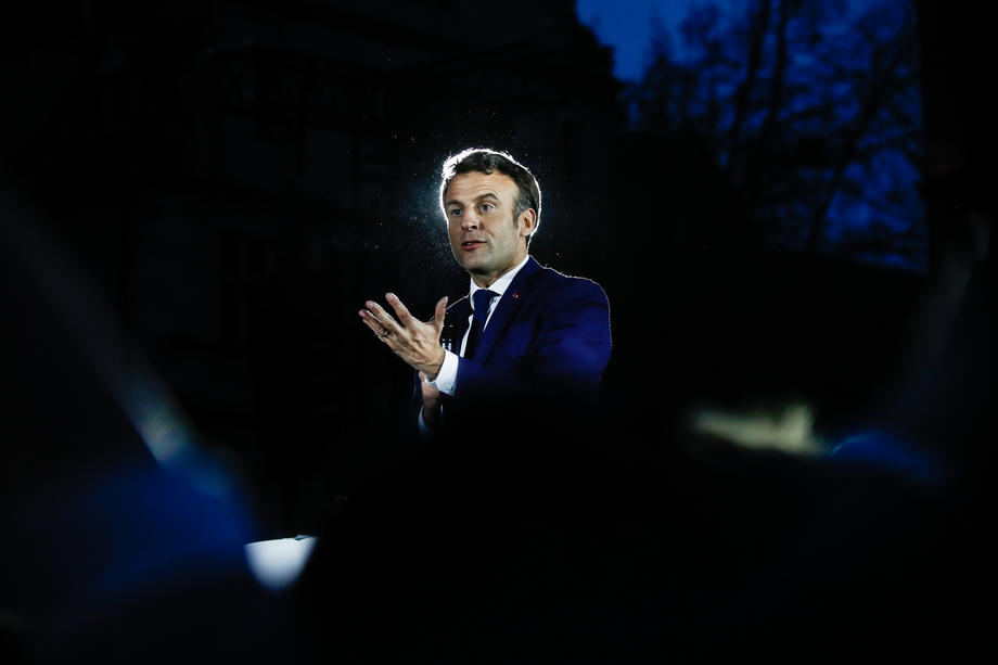 Macron campaigns in Strasbourg