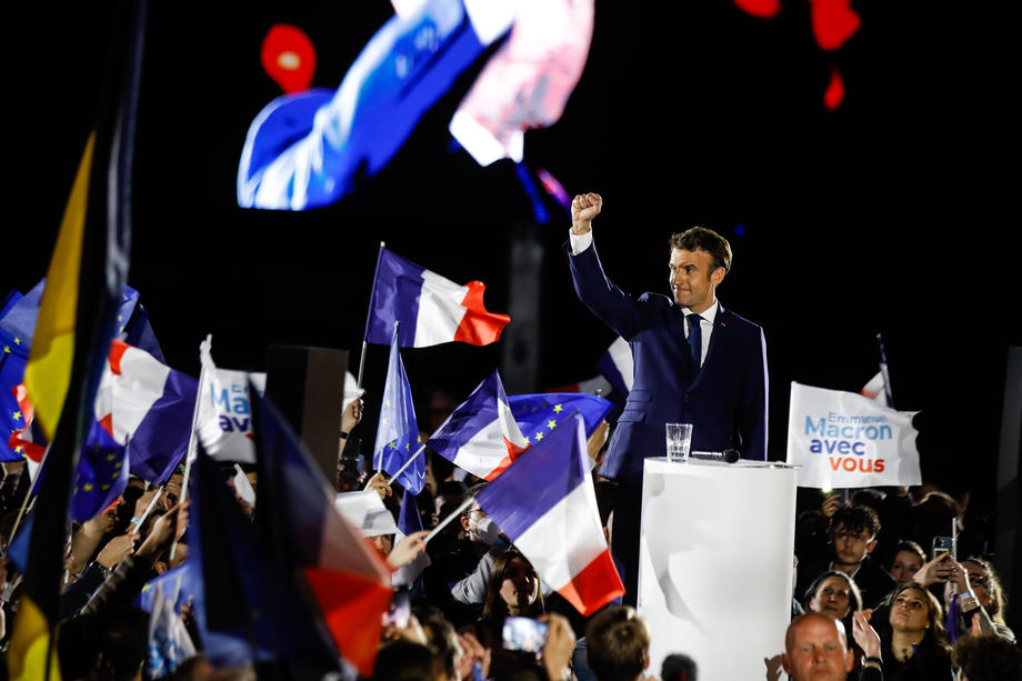 Macron campaigns in Strasbourg