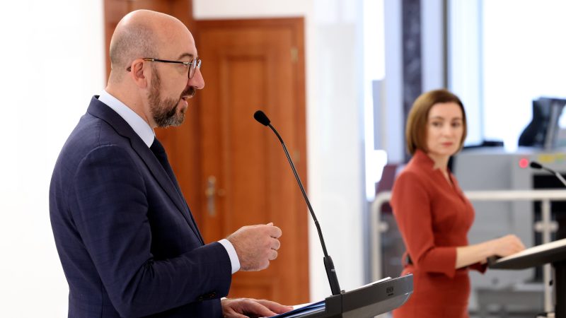 EU-Ratspräsident Michel verspricht Moldawien militärische Unterstützung