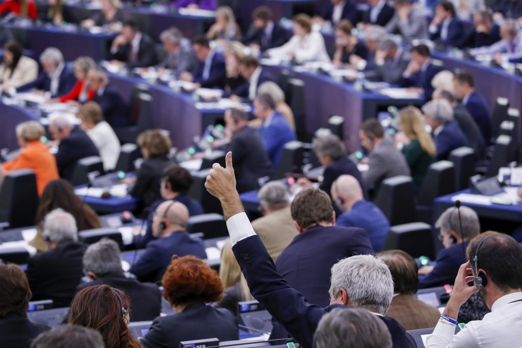 European Parliament session in Strasbourg