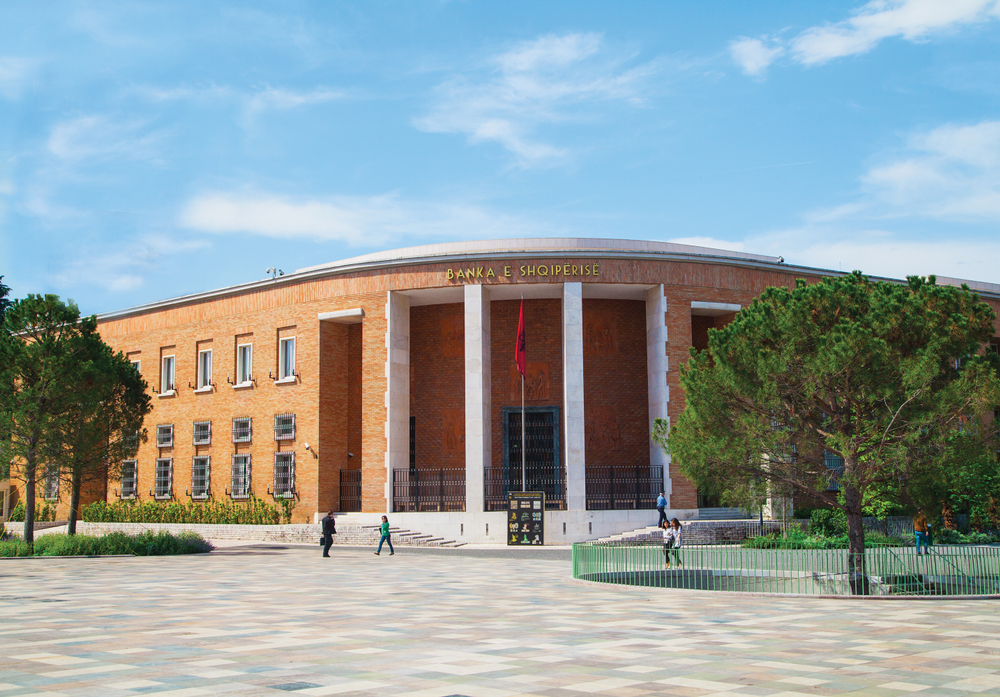 Tirana,,Albania-05,July,2018:,National,Bank,Of,Albania.,Located,In