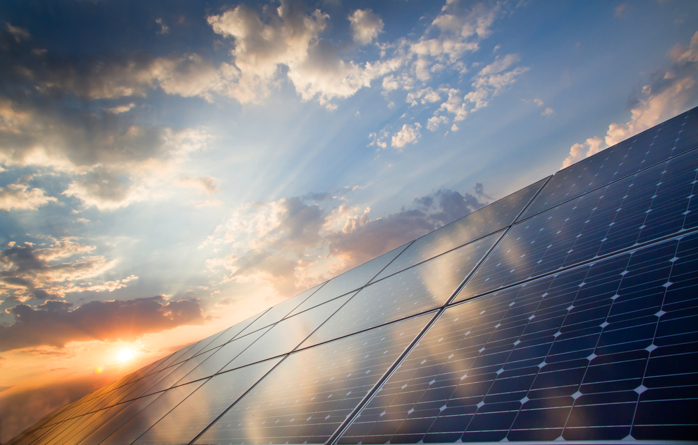 Background,Of,Photovoltaic,Modules,For,Renewable,Energy