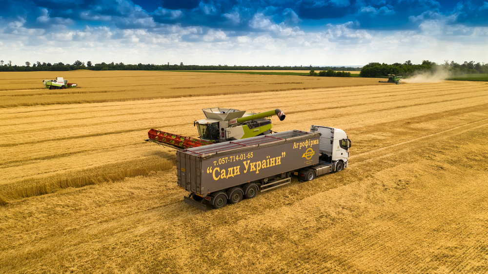 Ukraine,,Kharkov,Region,,July,10,,2020.,Harvesting,,Harvesting,Wheat,,Photo
