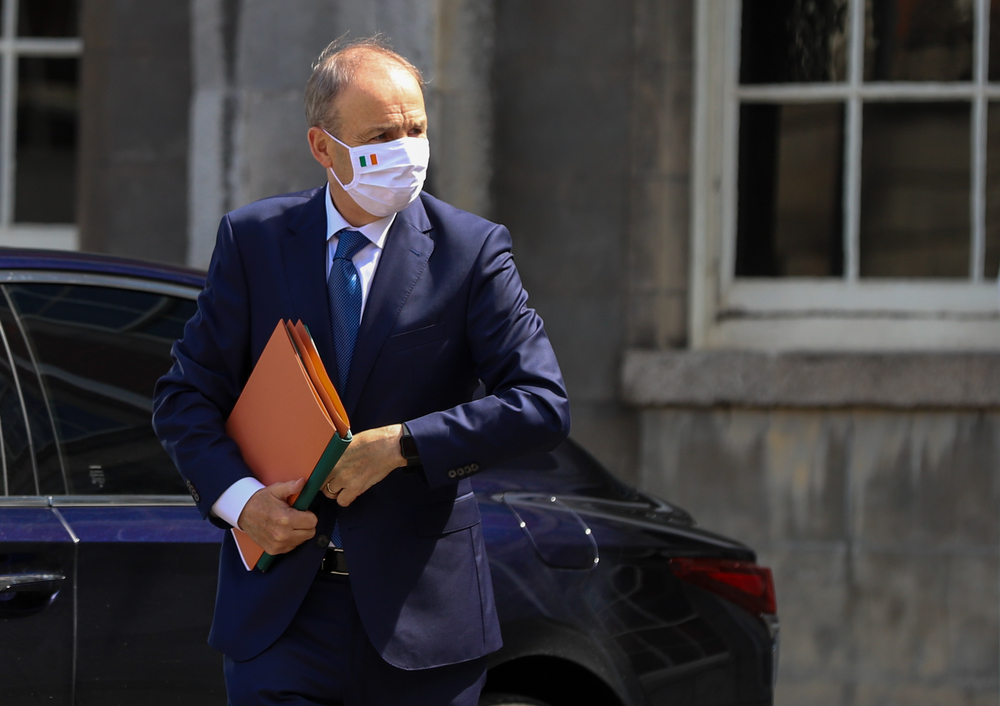 Irelands,Prime,Minister,(taoiseach),Micheál,Martin,Arrives,For,A,Government
