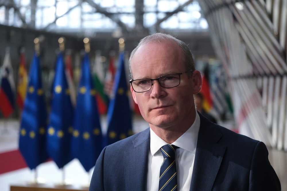 Simon,Coveney,,Minister,For,Foreign,Affairs,Of,Ireland,Makes,A