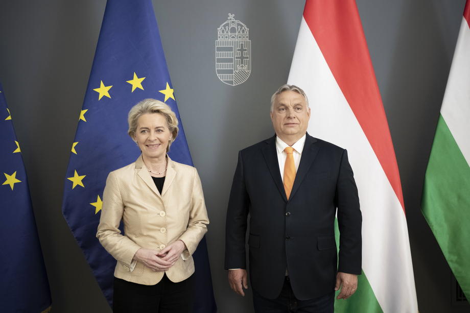 Hungarian Prime Minister Viktor Orban meeting with European Commission President Ursula von der Leyen