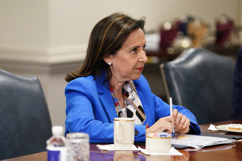 US Secretary of Defense Lloyd Austin meets with Spanish Defence Minister Margarita Robles