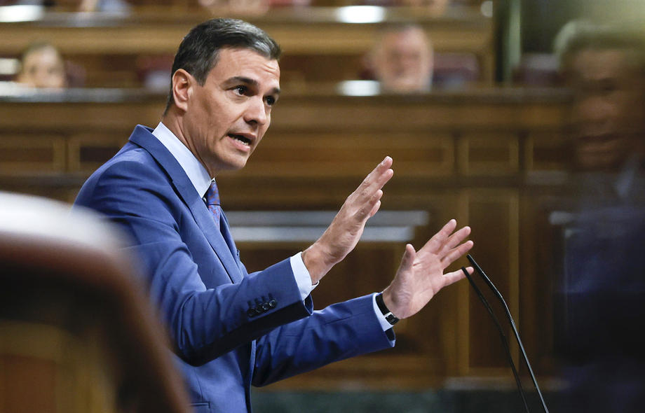 Plenary session of the Congress of Deputies in Madrid
