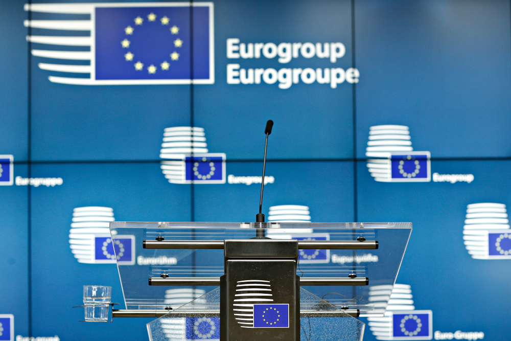 Brussels,,Belgium.,12th,March,,2018.,Press,Conference,After,Eurogroup,Meeting