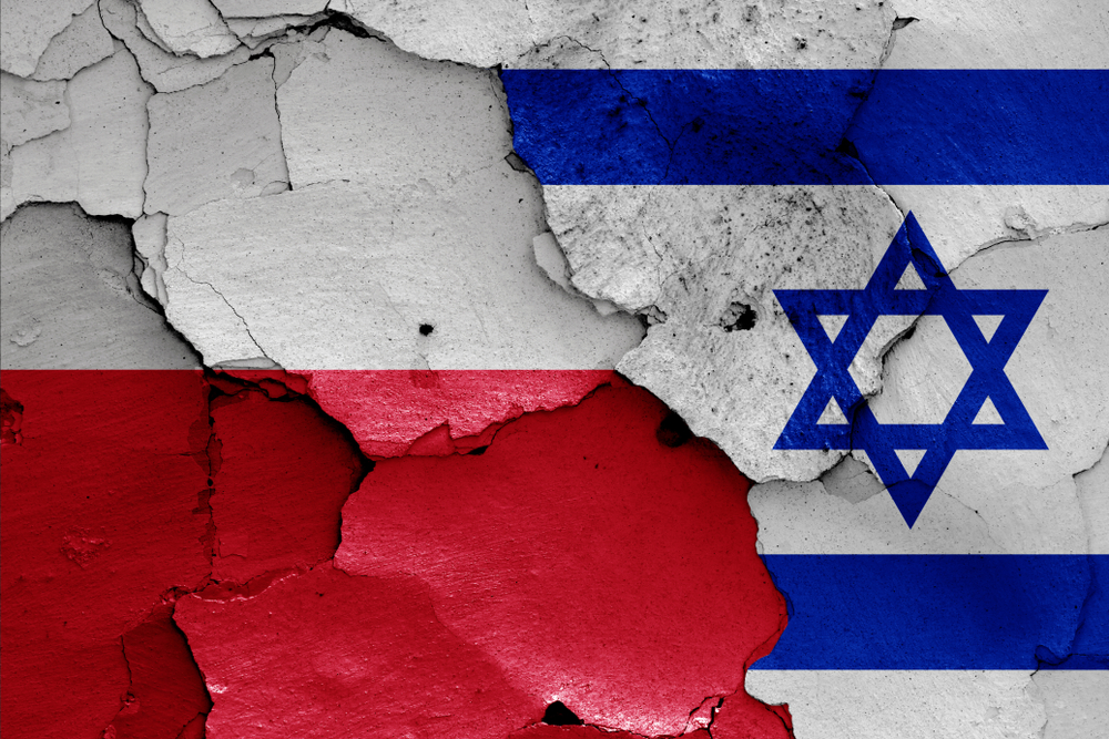 Flags,Of,Poland,And,Israel
