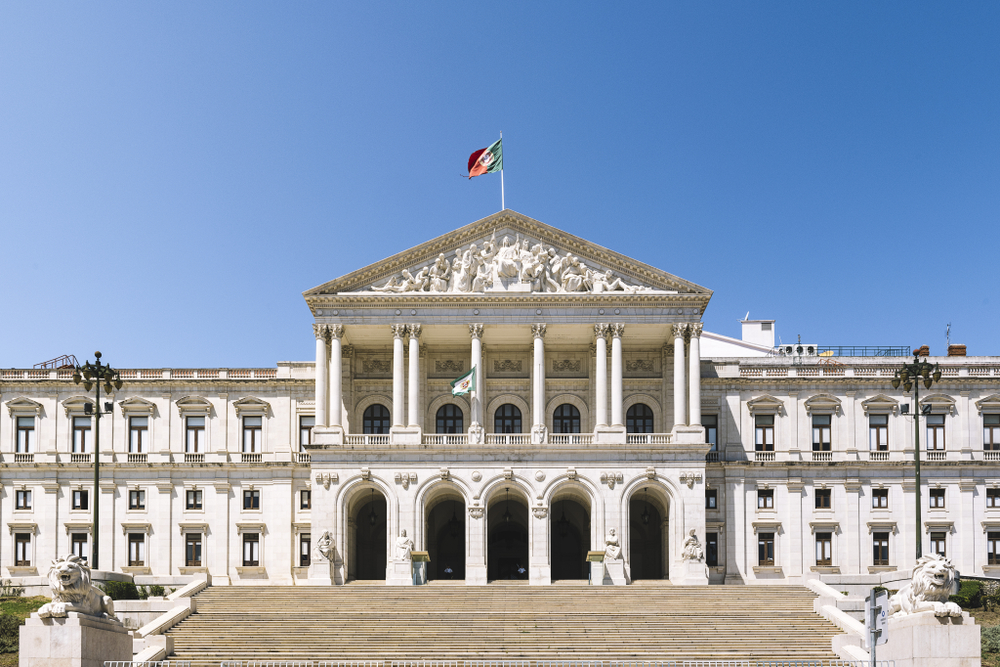 View,Of,The,Monumental,Portuguese,Parliament,(sao,Bento,Palace).,Assembly