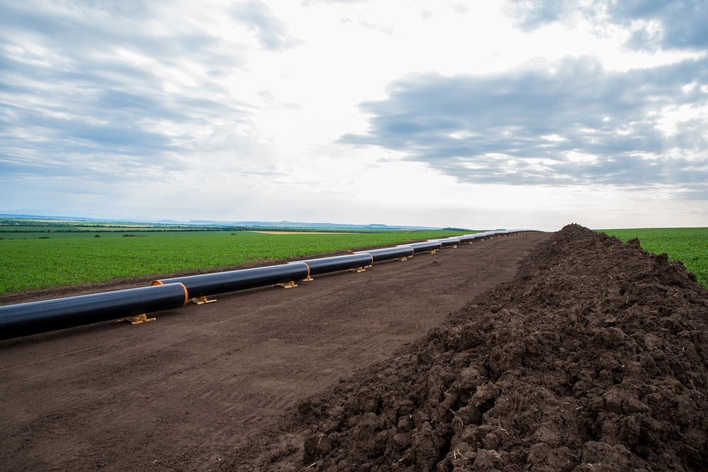 Work,On,The,Construction,Of,The,Greece-bulgaria,Interconnector.,Laying,Of
