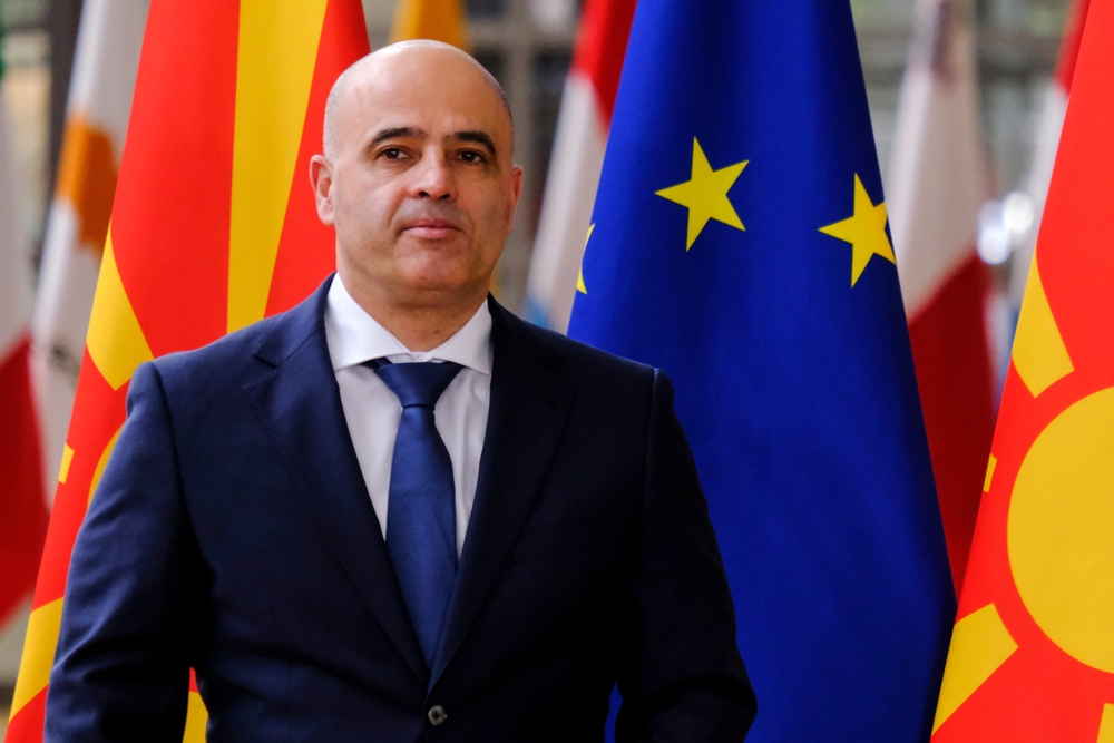 European,Council,President,Charles,Michel,Welcomes,The,North,Macedonian,Prime