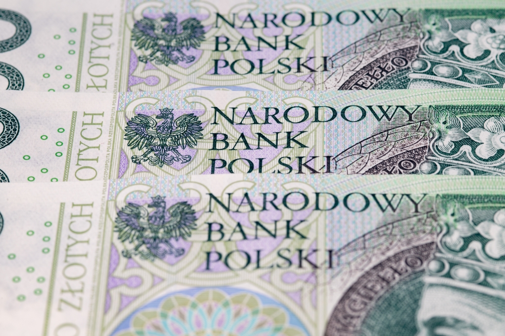 Polish,Money.,Banknotes,Of,Polish,Zloty.background.,National,Bank,Of,Poland.