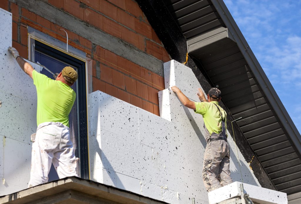 Elevation,Of,The,Building,Styrofoam,Insulation