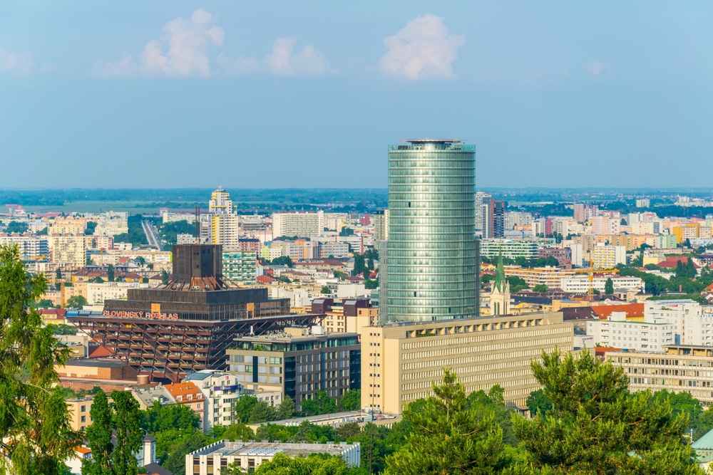 Bratislava,,Slovakia,,May,28,,2016:,Aerial,View,Of,The,Slovakian