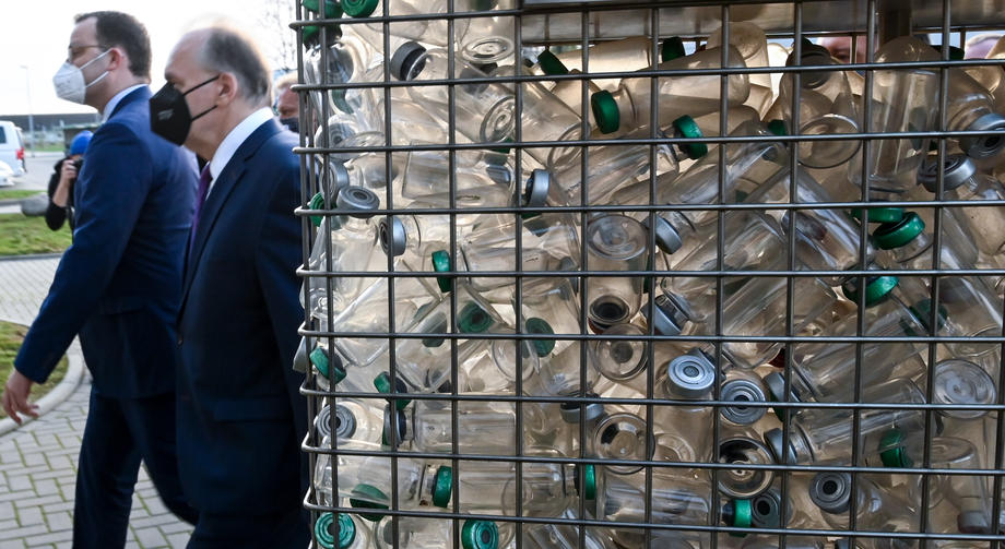 German Health Minister Spahn visits vaccine manufacturer IDT Biologika