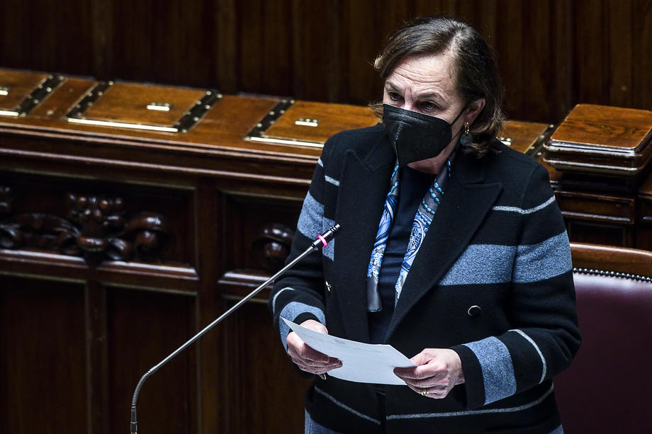 Italian Minister of the Interior Luciana Lamorgese during Question Time at the Lower House