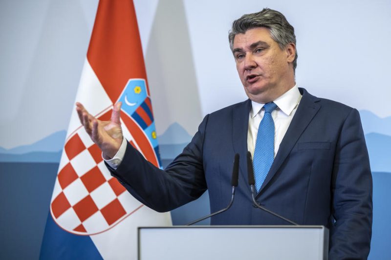Kroatischer Präsident: US-Sanktionen in Bosnien sind 'arrogante Terrorisierung'